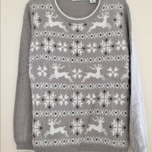 Alfred Dunner M Alpine Lodge Fair Isle Sweater